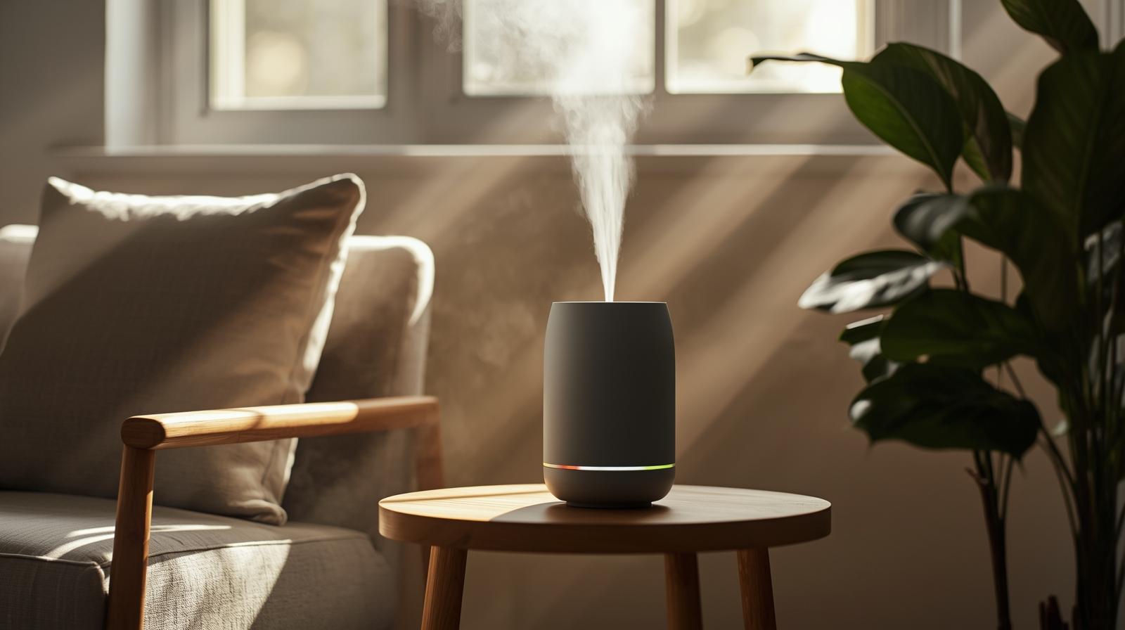 Bargains at home - ultrasonic humidifier in a living room