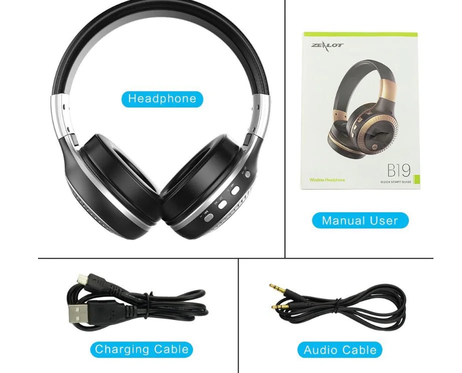Bluetooth Over - Ear Headphones - Homestore Bargains