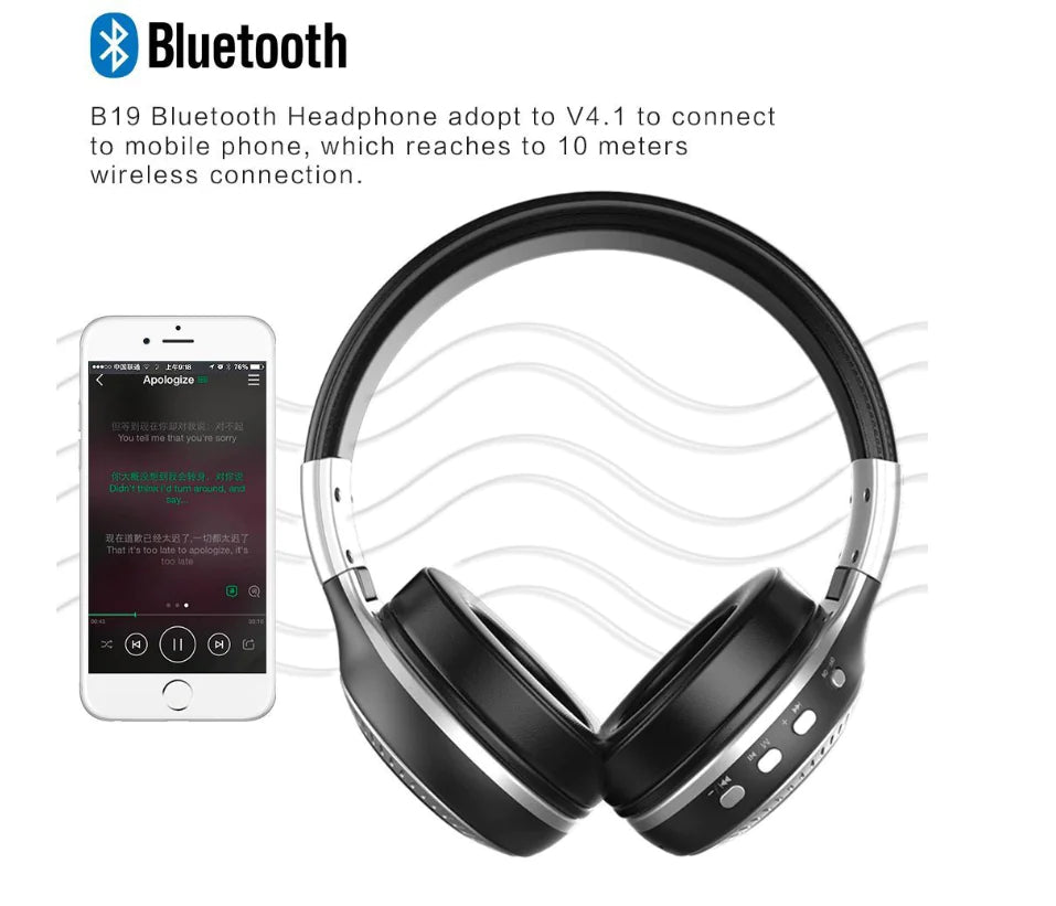 Bluetooth Over - Ear Headphones - Homestore Bargains