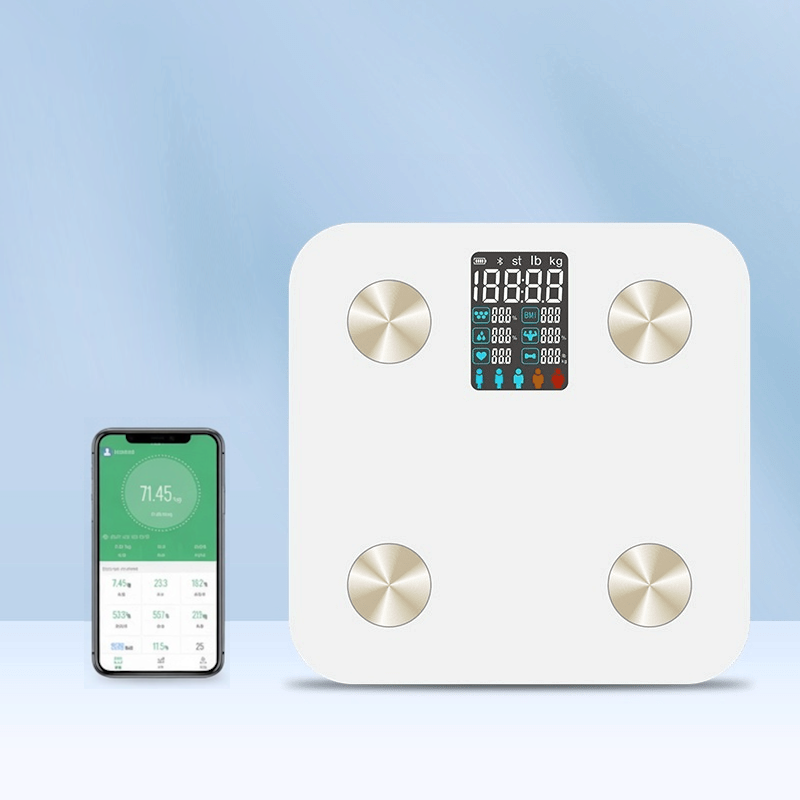Intelligent Heart Rate Body Fat Scale with 52-Week Tracker & Guide