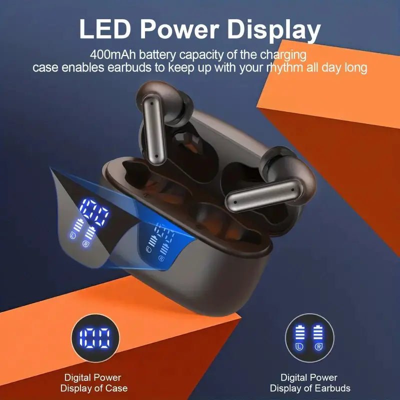 True Wireless Earbuds with LED Display - Homestore Bargains