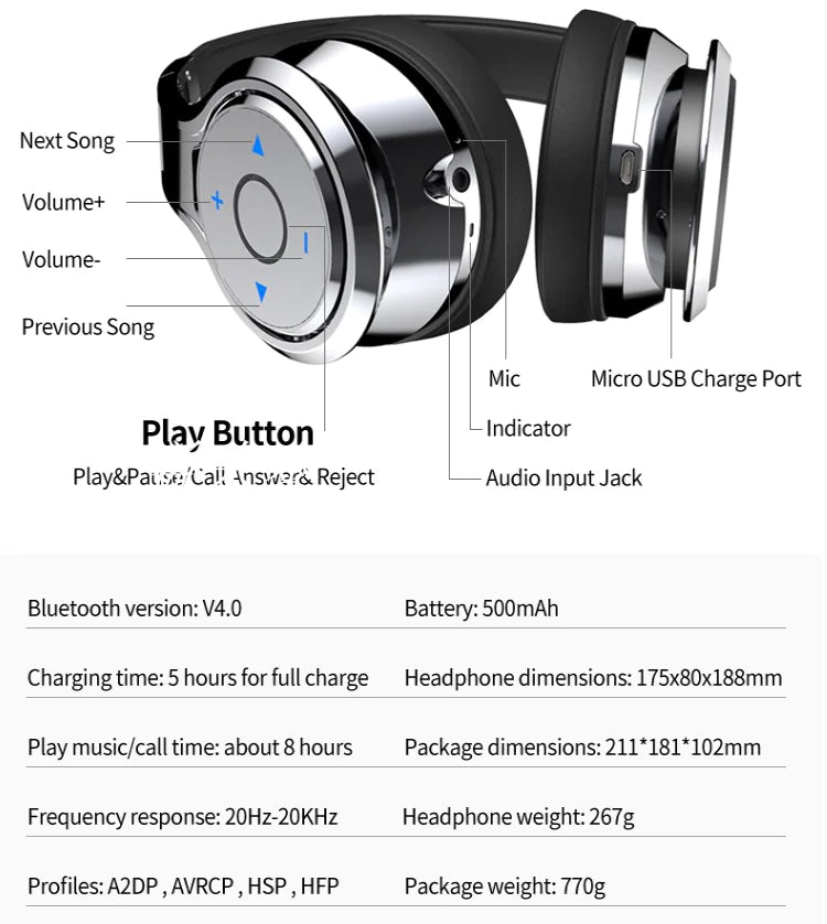 Zealot B22 Bluetooth Headphones - Homestore Bargains