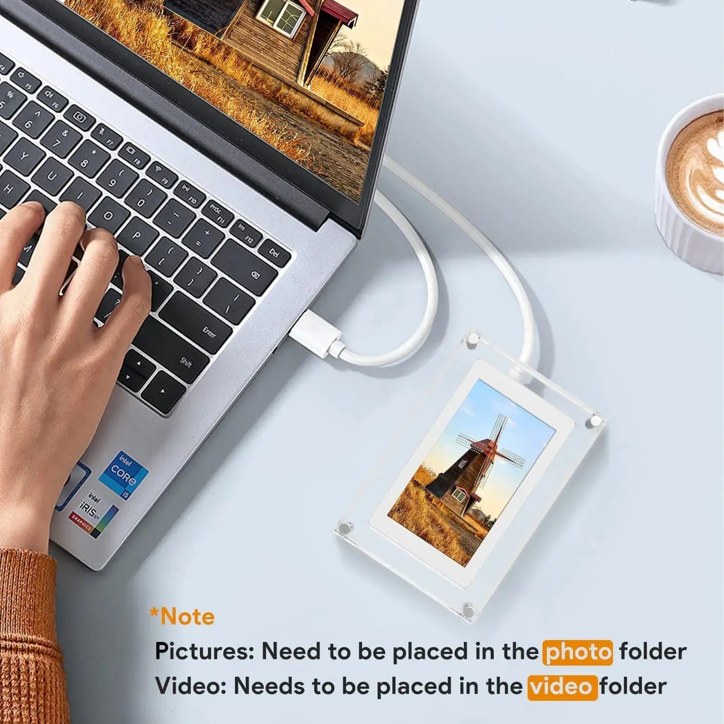 Acrylic Digital Photo Frame Gift - Homestore Bargains
