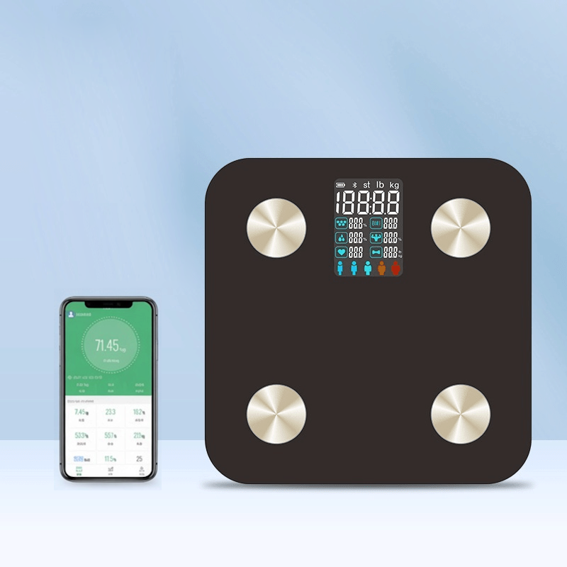 Intelligent Heart Rate Body Fat Scale with 52-Week Tracker & Guide