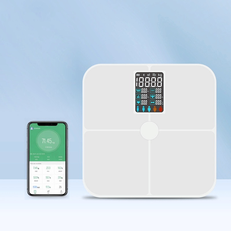 Intelligent Heart Rate Body Fat Scale with 52-Week Tracker & Guide