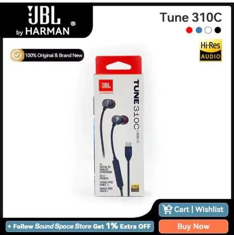 JBL Harman Wired Earbuds - Homestore Bargains