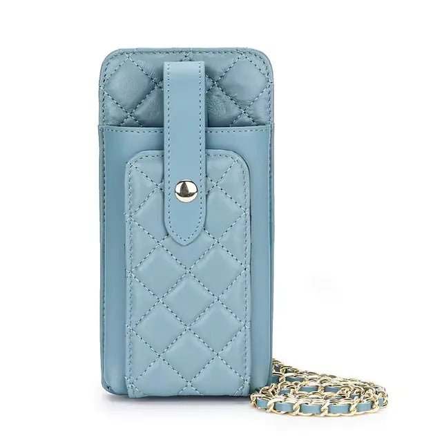Sheepskin Leather Crossbody Phone Bag - Homestore Bargains