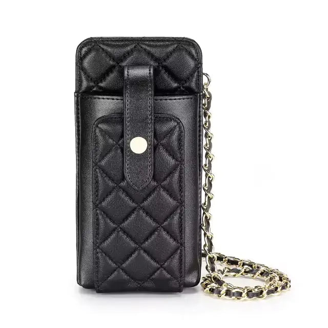 Sheepskin Leather Crossbody Phone Bag - Homestore Bargains