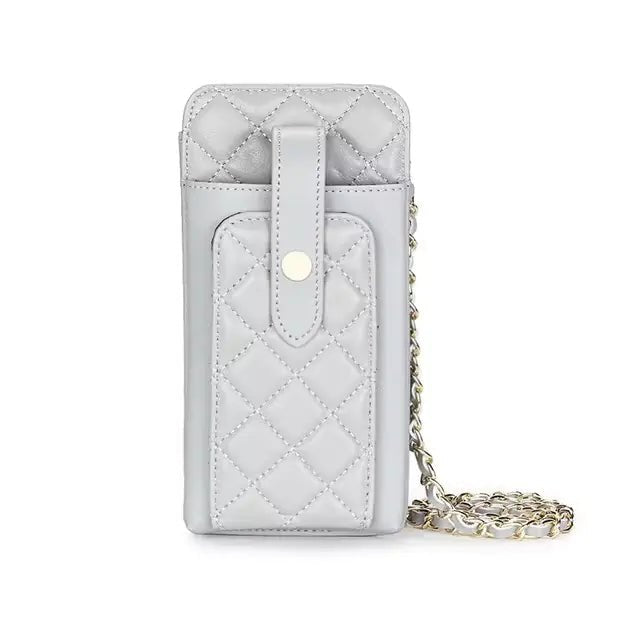Sheepskin Leather Crossbody Phone Bag - Homestore Bargains
