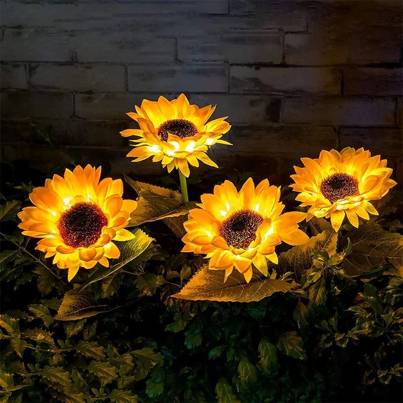 Solar Sunflower Lights - Homestore Bargains