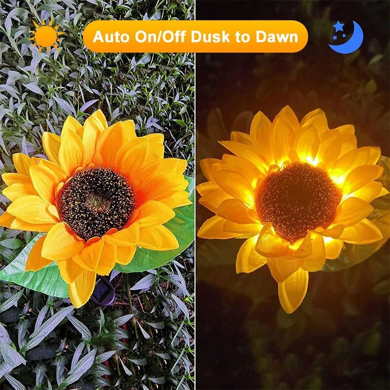 Solar Sunflower Lights - Homestore Bargains