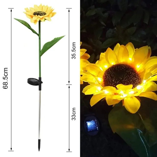 Solar Sunflower Lights - Homestore Bargains