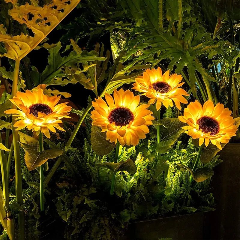 Solar Sunflower Lights - Homestore Bargains