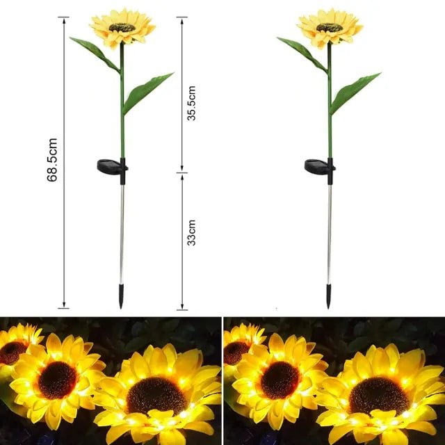 Solar Sunflower Lights - Homestore Bargains