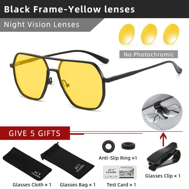 CLLOIO Aluminum Photochromic Sunglasses - Discover Top Deals At Homestore Bargains!