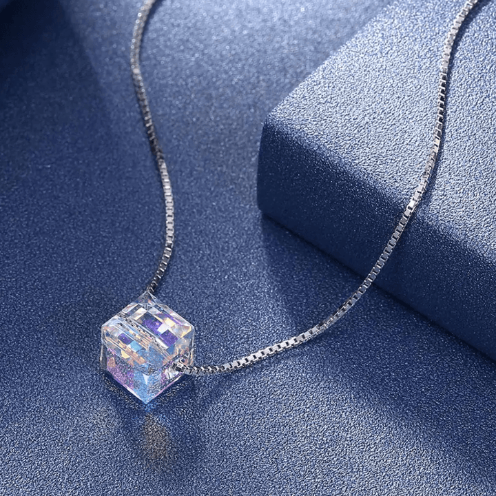 Crystals Cube Necklace - Homestore Bargains
