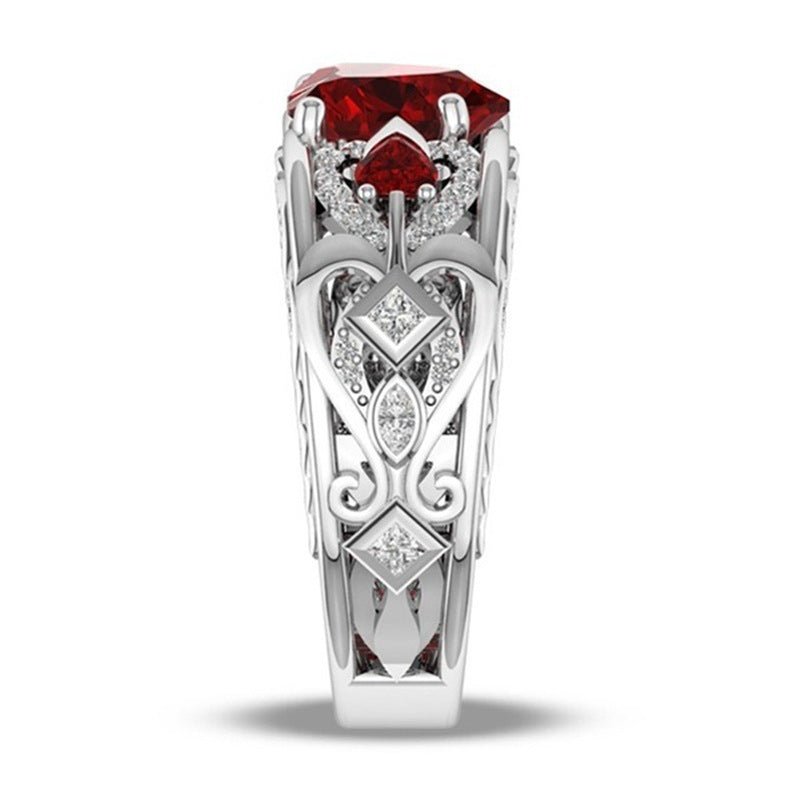 Red Love Heart Ring - Homestore Bargains