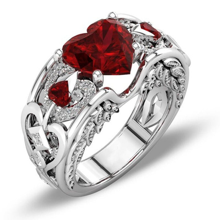 Red Love Heart Ring - Homestore Bargains