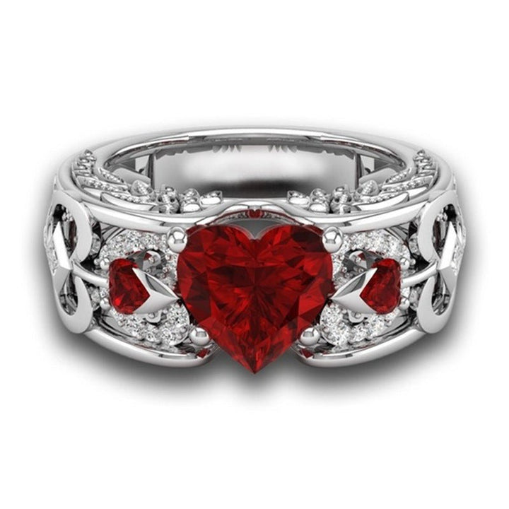 Red Love Heart Ring - Homestore Bargains