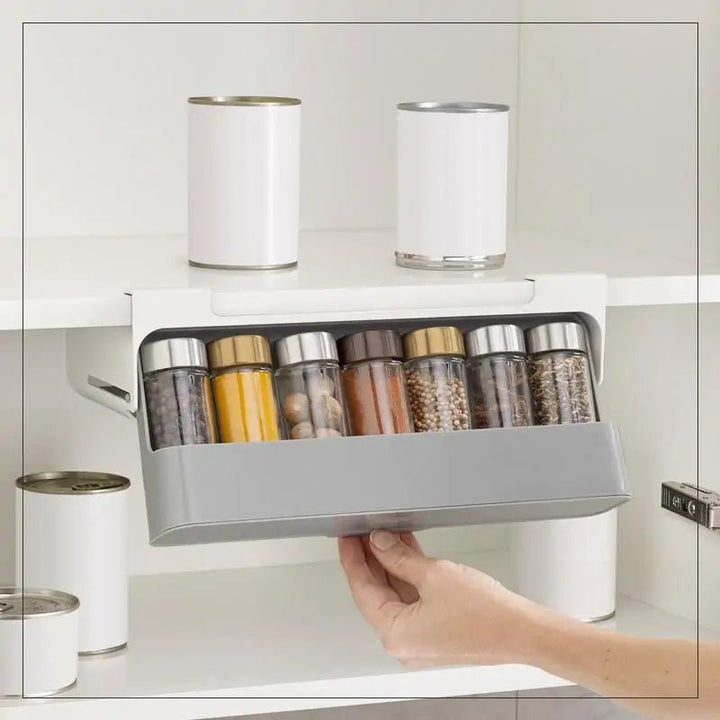 Wall-Mounted Spice Organizer - Homestore Bargains